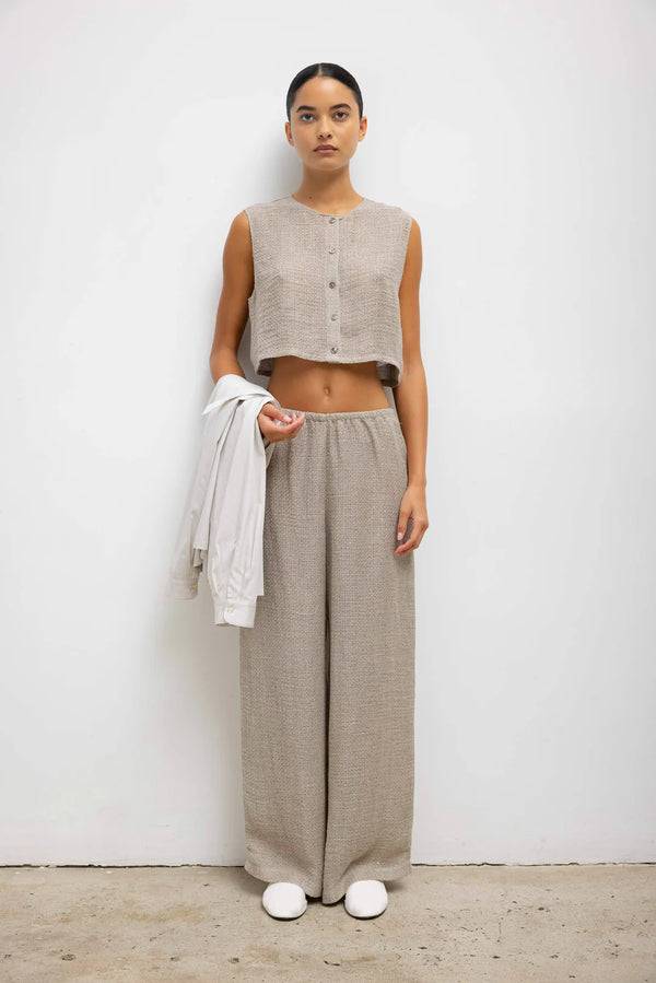 Leset Stella Crewneck Vest - Dune