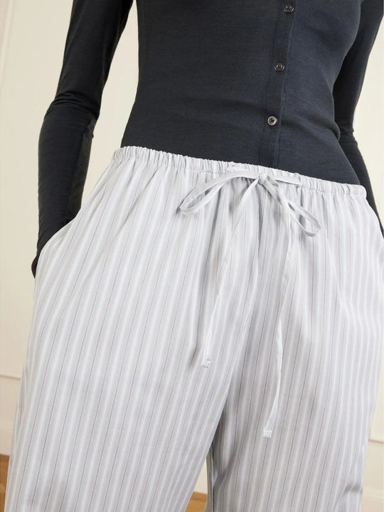 Leset Yoshi Stripe Drawstring Pant - Stone