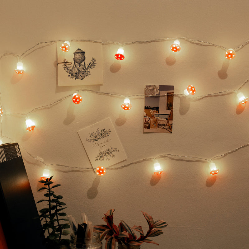 Kikkerland 20 Mushroom Led String Lights