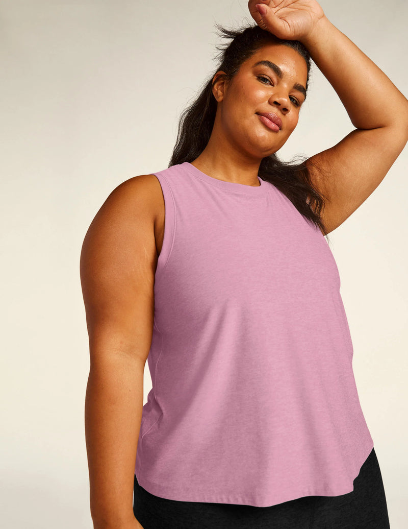 Beyond Yoga Featherweight Rebalance Tank Pink Haze Heather