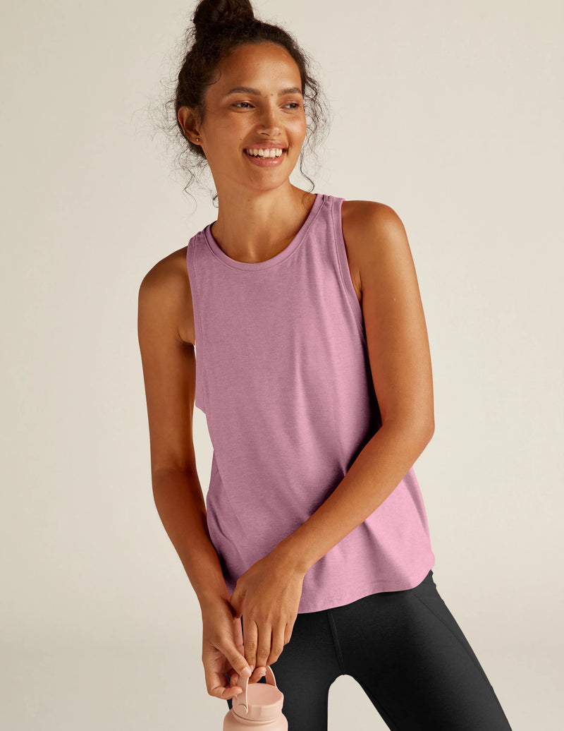 Beyond Yoga Featherweight Rebalance Tank Pink Haze Heather