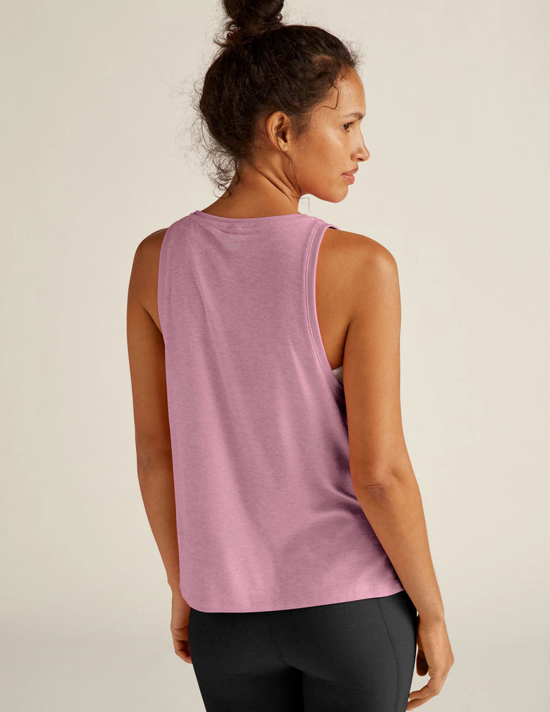 Beyond Yoga Featherweight Rebalance Tank Pink Haze Heather