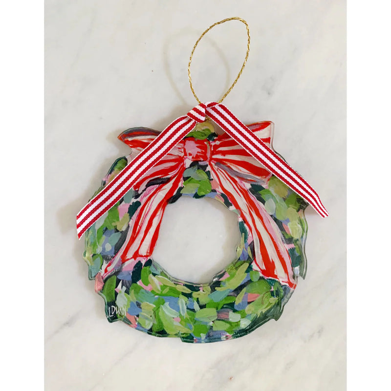 Lauren Dunn Red Berry Wreath Ornament