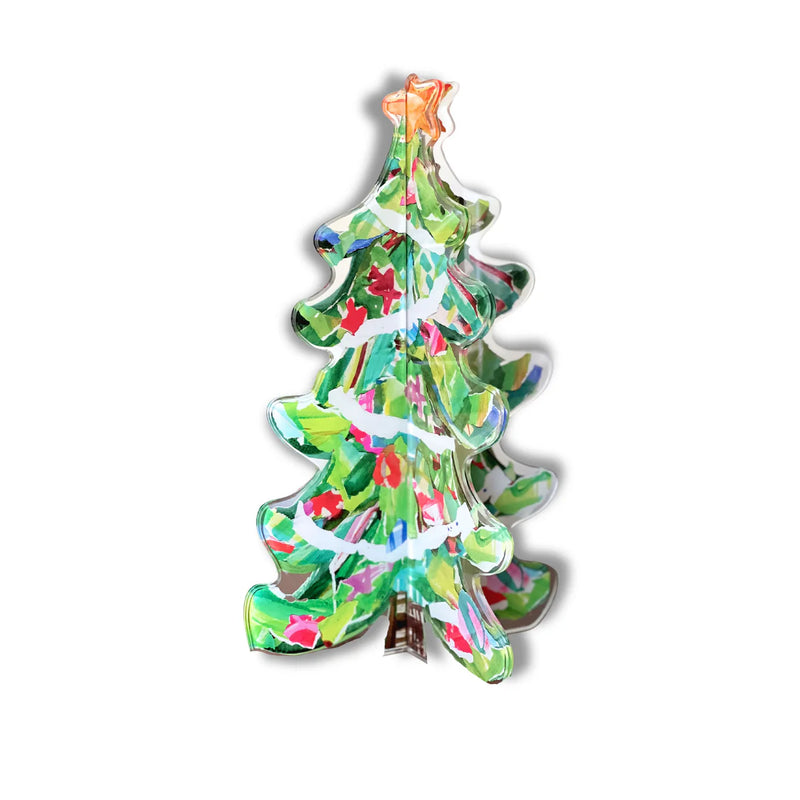 Lauren Dunn SPARKLE PLENTY 3-D ACRYLIC CHRISTMAS TREE