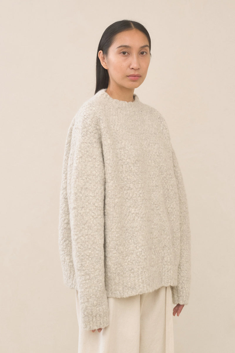 Lauren Manoogian Berber Crewneck Raw White