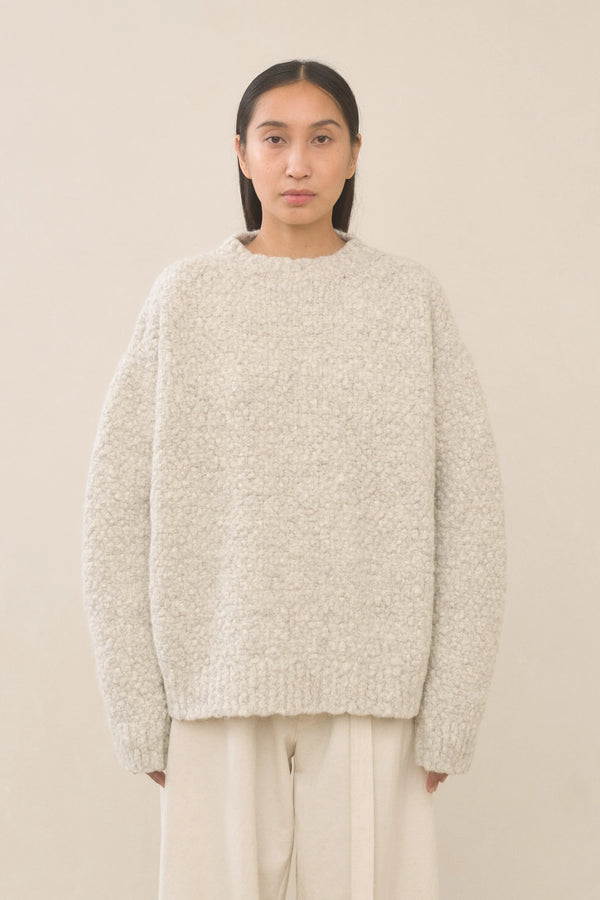 Lauren Manoogian Berber Crewneck Raw White