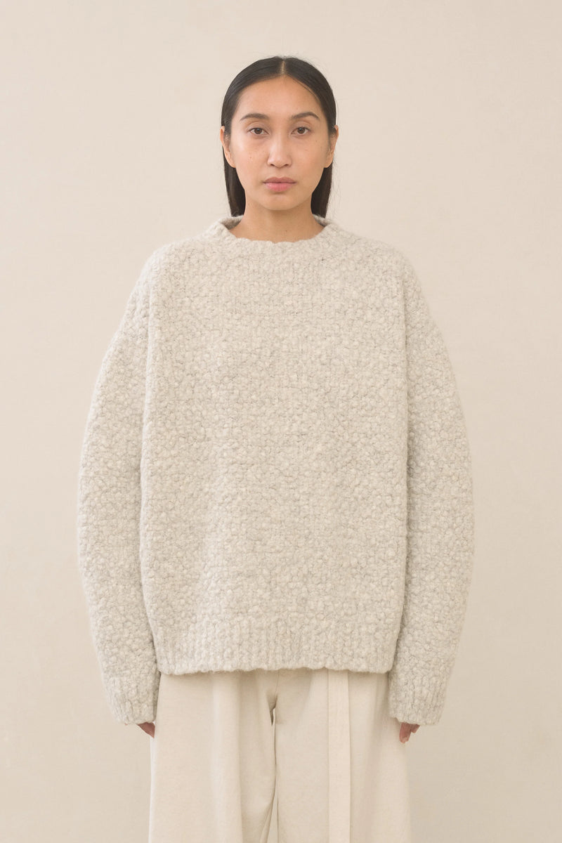 Lauren Manoogian Berber Crewneck Raw White