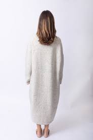 Lauren Manoogian Button Dress White Tweed