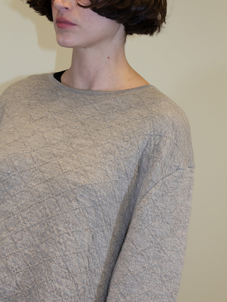 Lauren Manoogian Diamond Quilt Pullover Dust