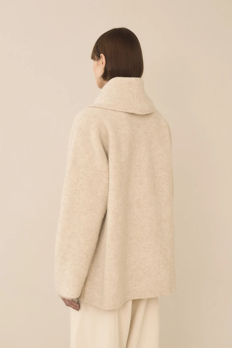 Lauren Manoogian Double Face Coat Ecru