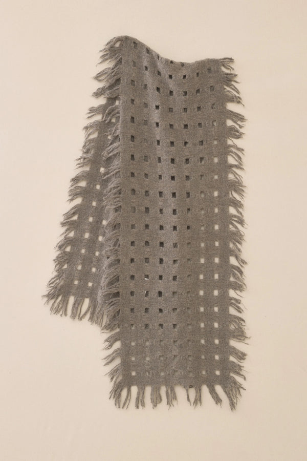 Lauren Manoogian Handwoven Felt Grid Wrap Carrara