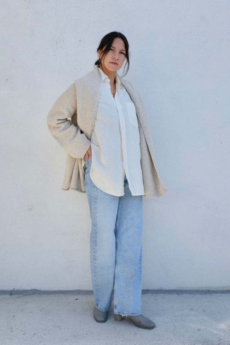 Lauren Manoogian Manta Coat Ecru