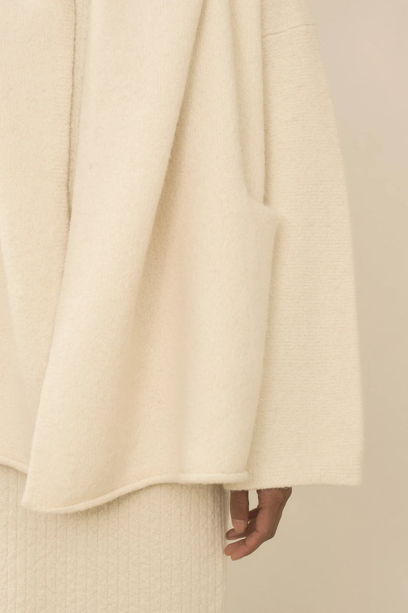 Lauren Manoogian Manta Coat Raw White