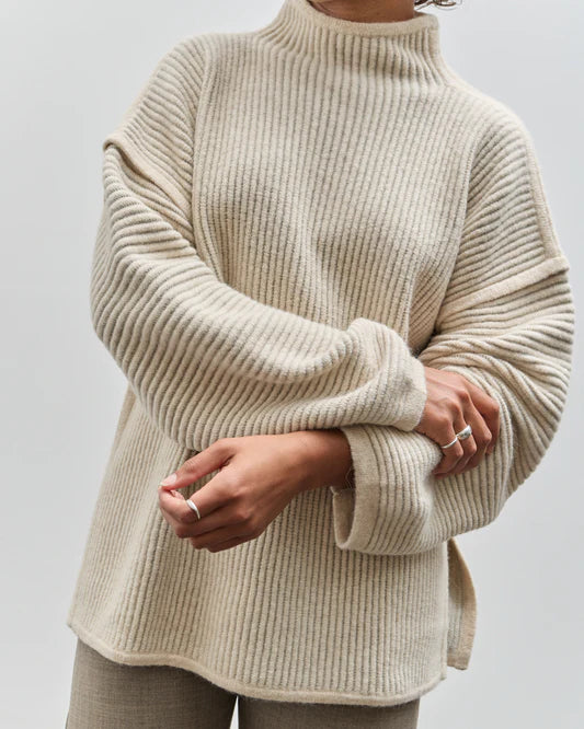 Lauren Manoogian Ottoman Turtleneck Alabaster / Carrara