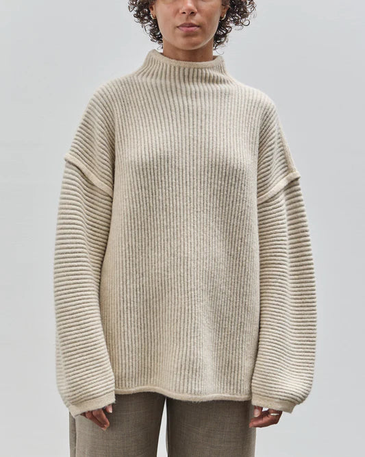 Lauren Manoogian Ottoman Turtleneck Alabaster / Carrara