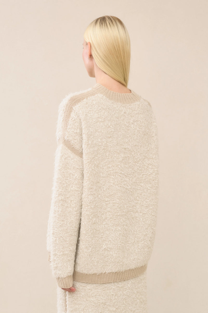 Lauren Manoogian Sherpa Crewneck Raw White/Antique