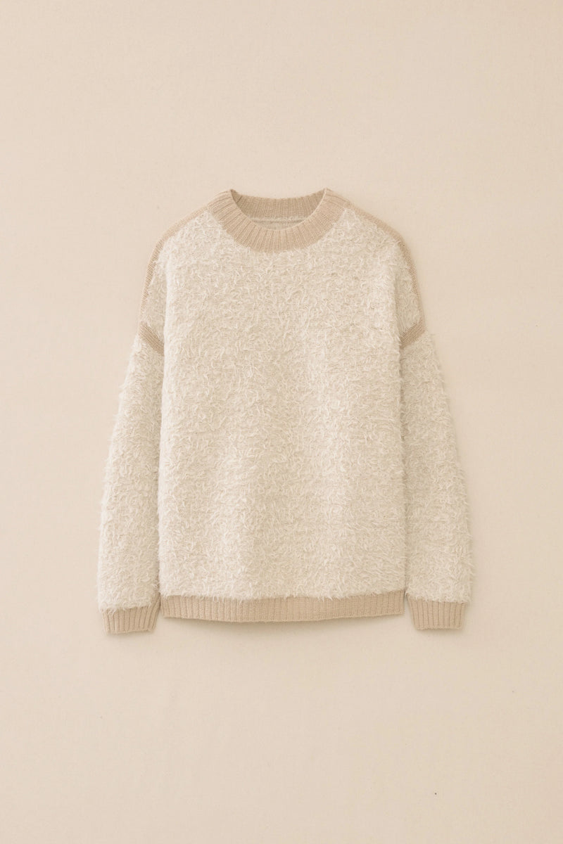 Lauren Manoogian Sherpa Crewneck Raw White/Antique