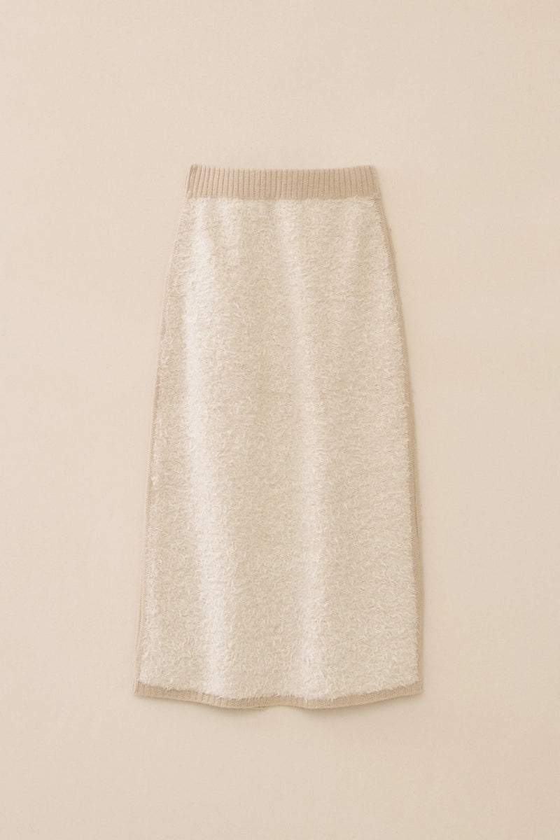 Lauren Manoogian Sherpa Skirt Raw White/Antique