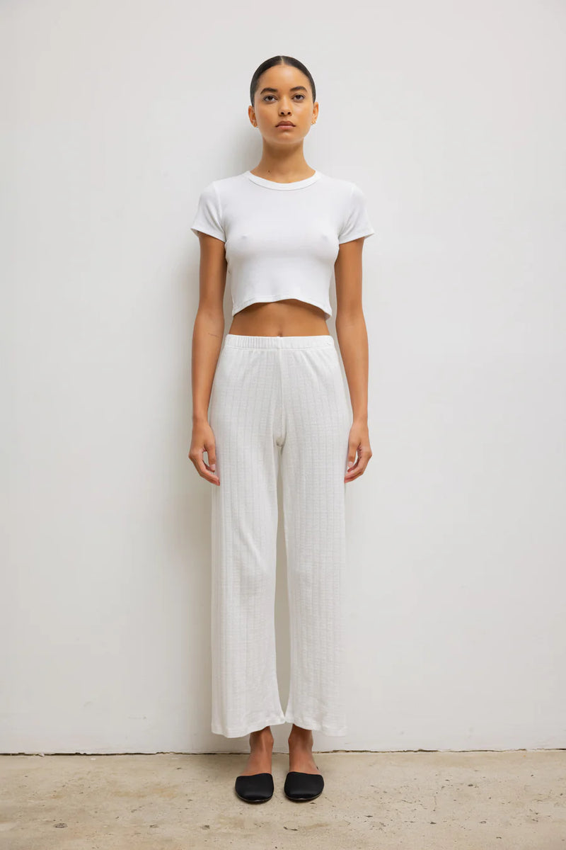 Leset Kelly Crop Slim Fit Tee White