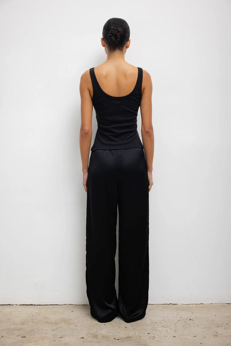Leset Laura Scoop Neck Tank - Black