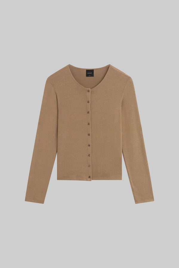 Leset Lauren Classic Cardigan Walnut