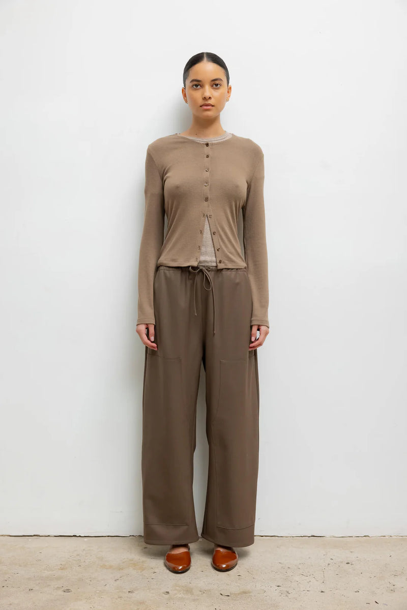 Leset Lauren Classic Cardigan Walnut