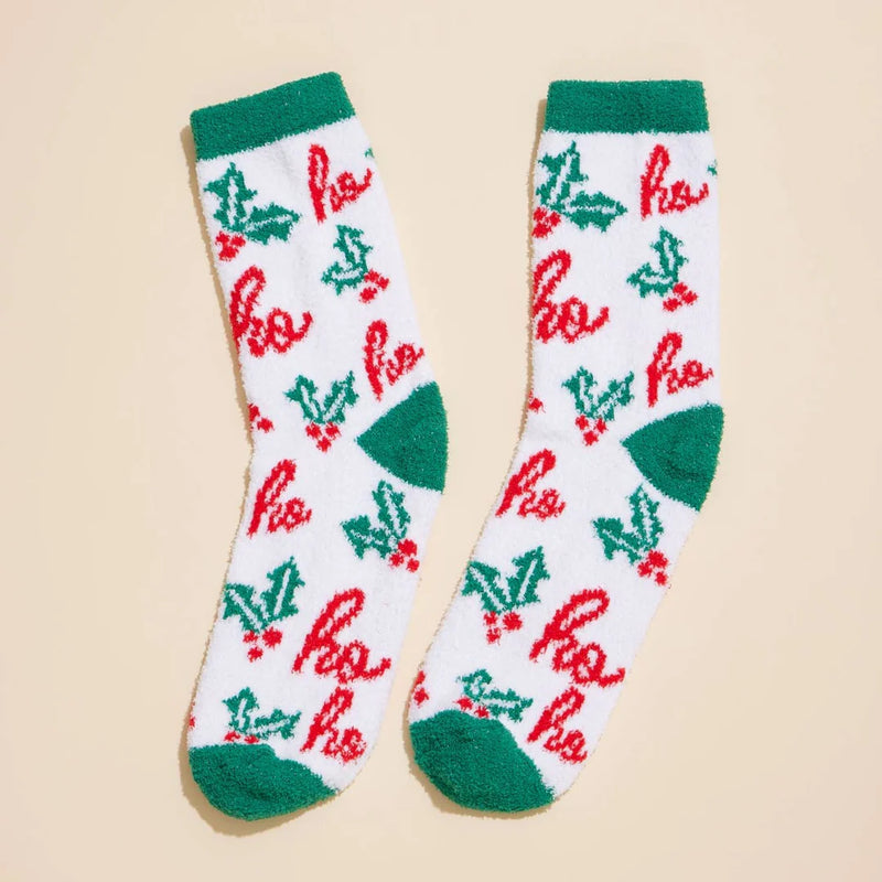 Lilla Haven Christmas Fuzzy Socks Assorted Pack of 4 Falala
