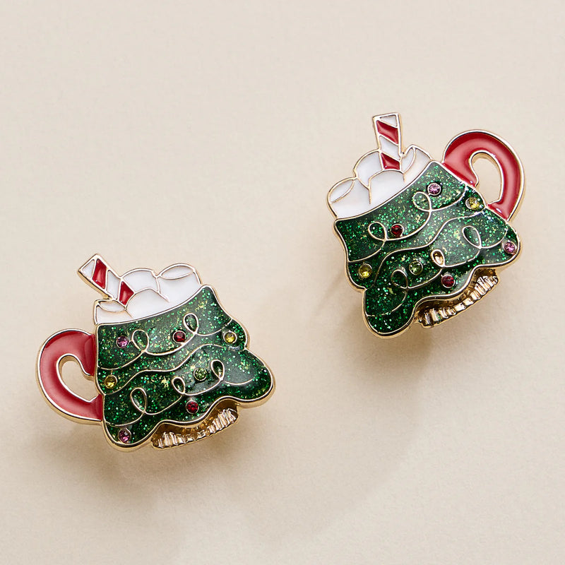 Lilla Haven Christmas Tree Mug Stud Earrings