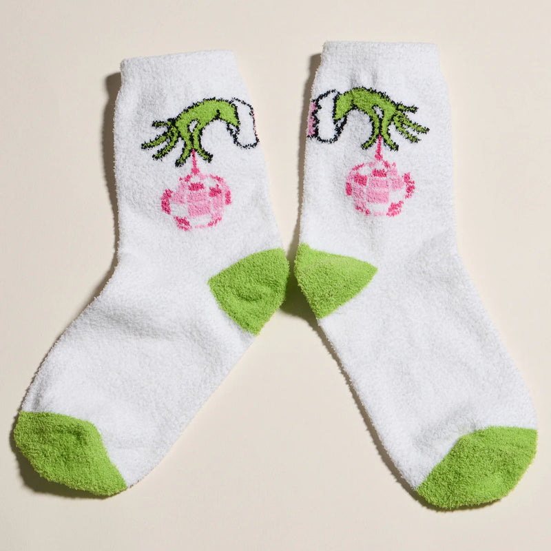 Lilla Haven Holiday Sock Gift Set with Green Monster Deign