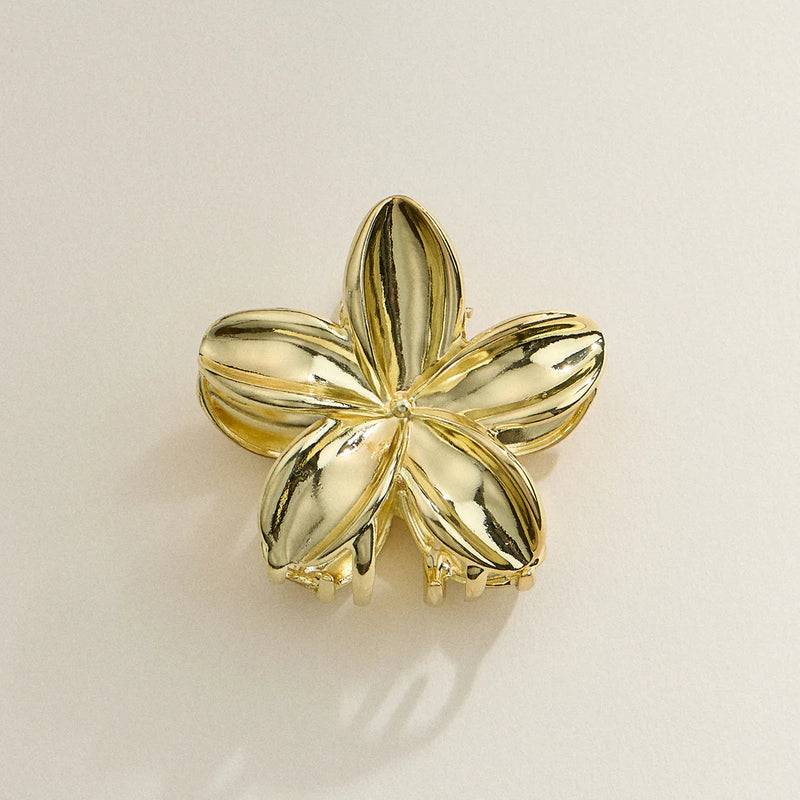 Lilla Haven Metal Flower Hair Claw Clip Gold