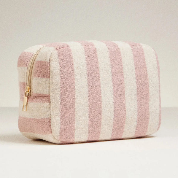 Lilla Haven Terry Fabric Striped Multi-Purpose Pouch