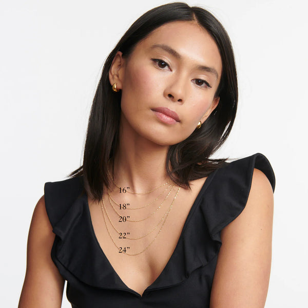 Ariel Gordon Jewelry 1mm Singapore Foxtail Chain, 16" CHAIN ONLY