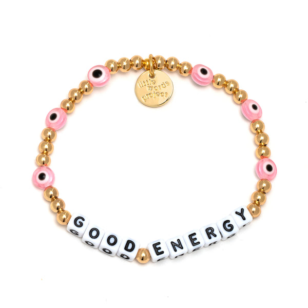Little words project White-Good Energy-Protected Pink