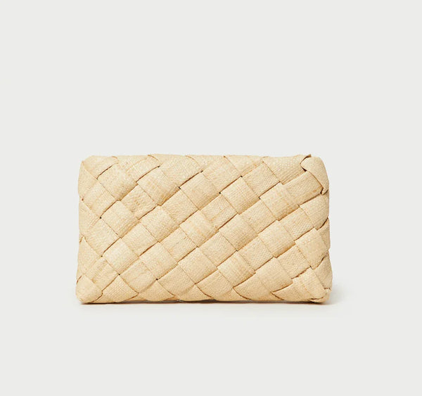 Loeffler Randall Aviva Woven Clutch Natural