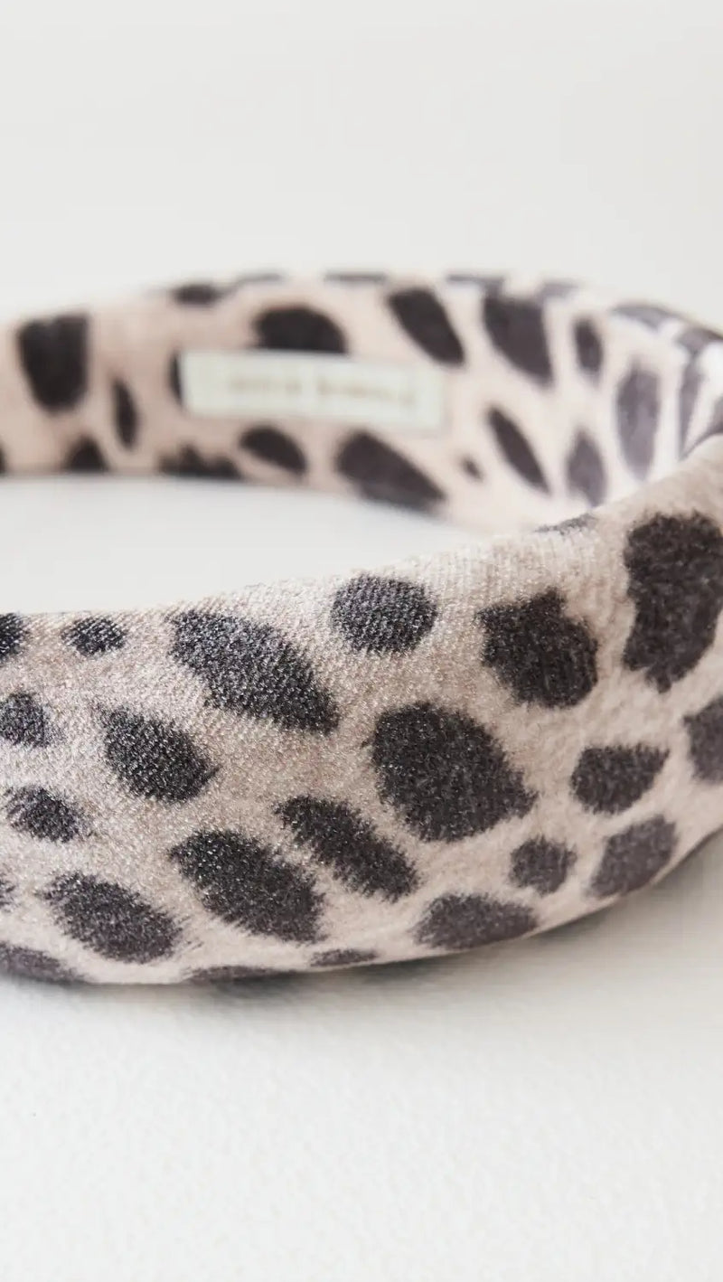 Loeffler Randall Bellamy Oversized Headband Leopard