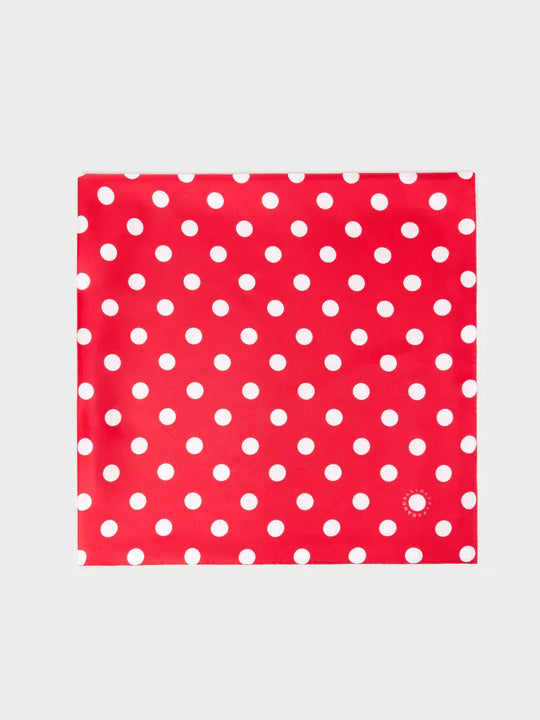 Loeffler Randall Beverly Silk Scarf Red/White Polka Dot