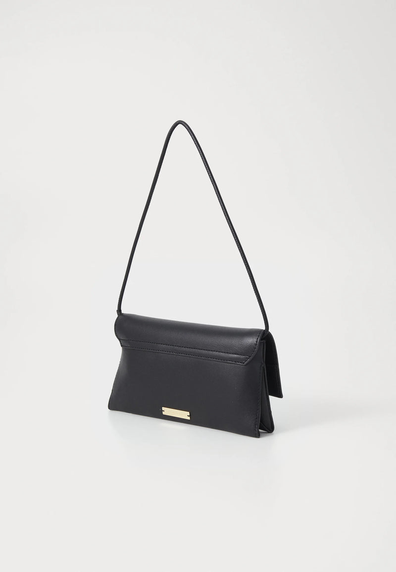 Loeffler Randall Charlee Flap Clutch Black