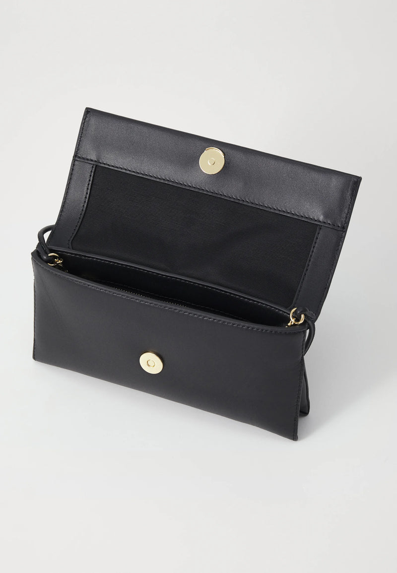 Loeffler Randall Charlee Flap Clutch Black