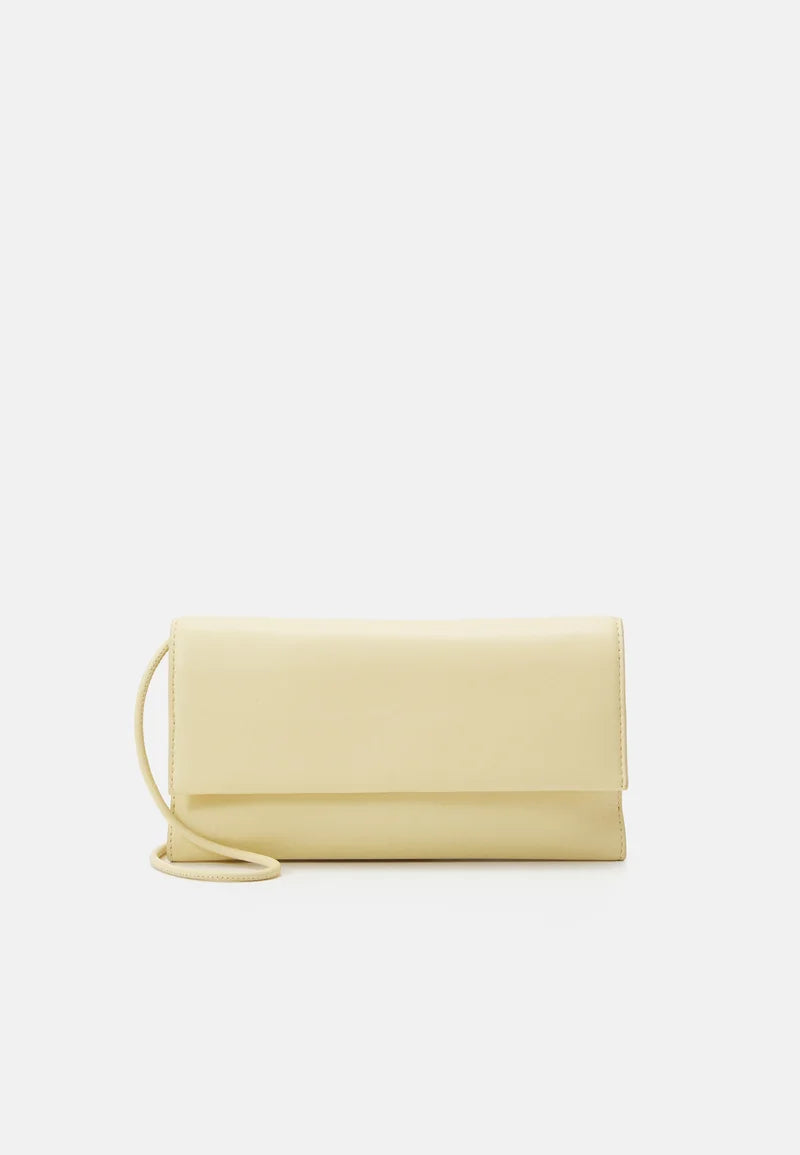 Loeffler Randall Charlee Flap Clutch Creme