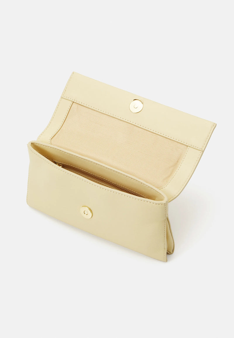 Loeffler Randall Charlee Flap Clutch Creme