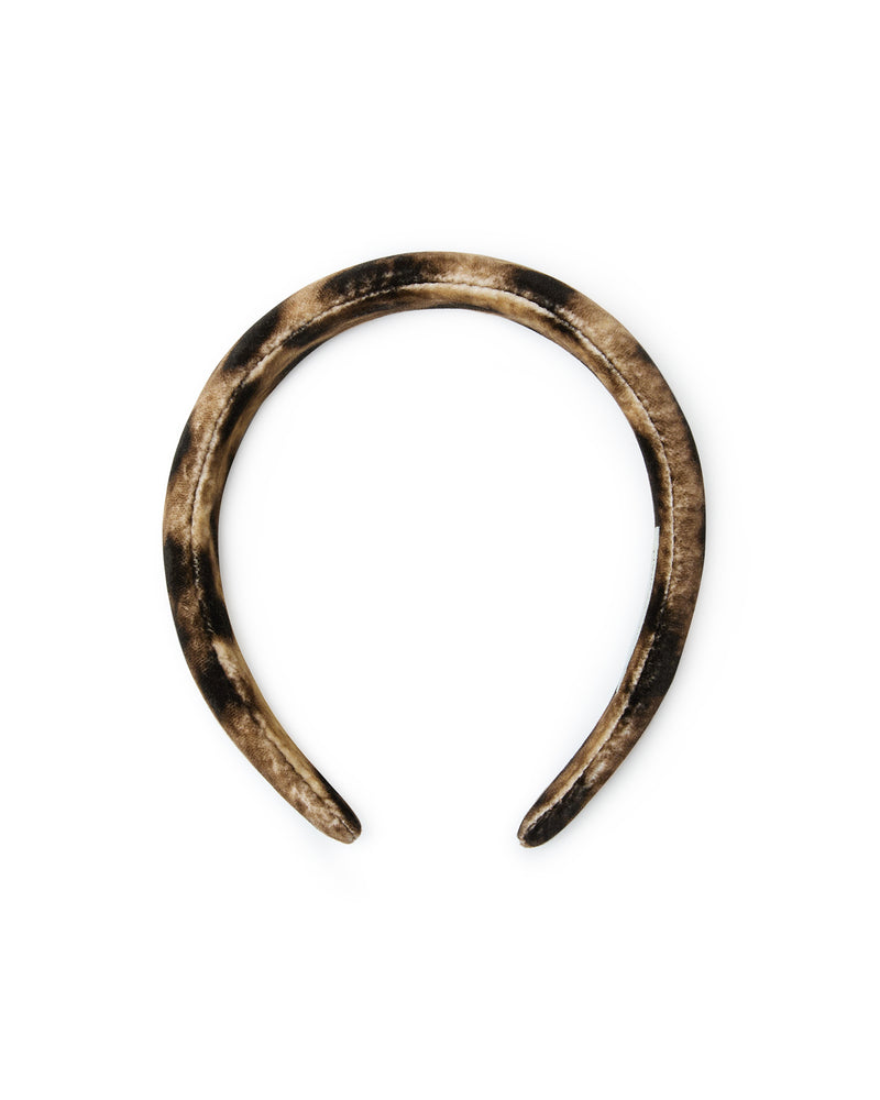 Loeffler Randall Marina Puffy Headband Leopard