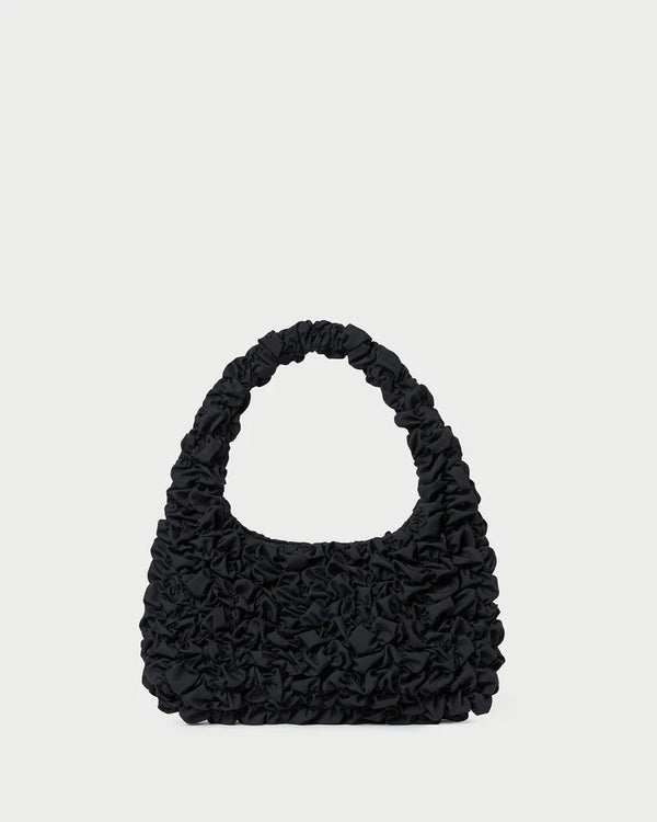 Loeffler Randall Smocked Mini Hobo Black