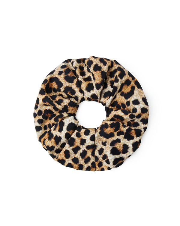 Loeffler Randall Astrid Oversized Scrunchie Leopard