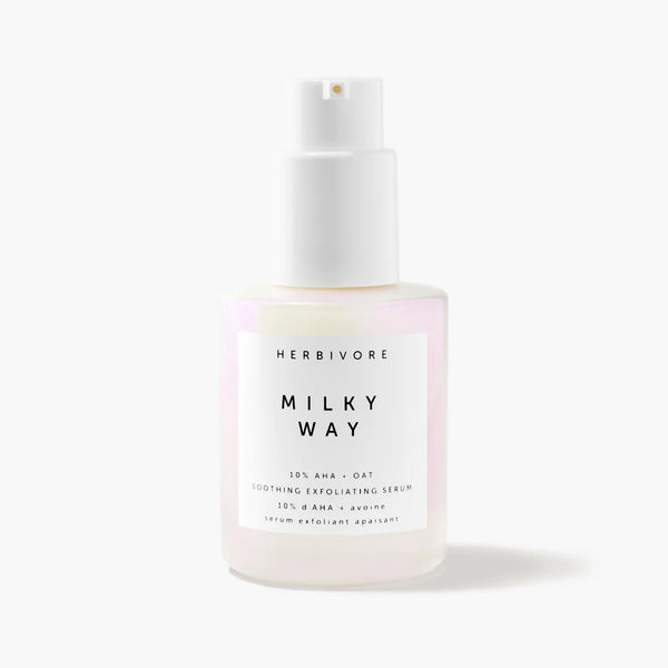 Herbivore Milky Way 10% AHA + Oat Soothing Exfoliating Serum - 30 mL
