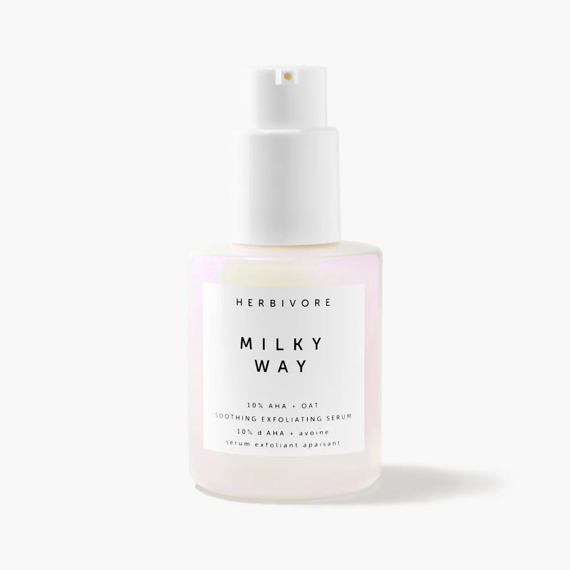 Herbivore Milky Way 10% AHA + Oat Soothing Exfoliating Serum - 30 mL