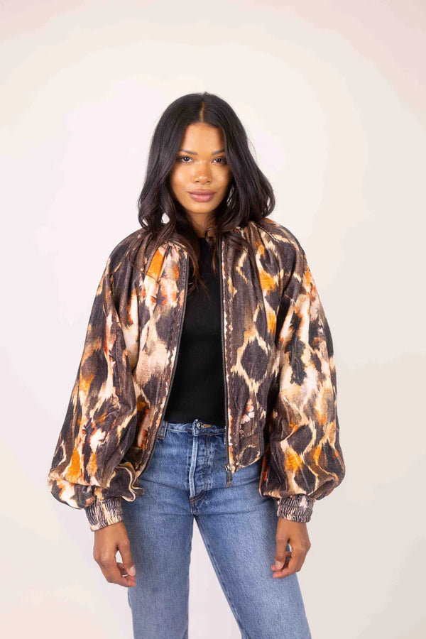 Maria Cher Fleetwood Blake Bomber Brown