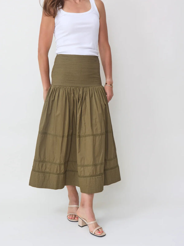 Maria Cher Hall Chris Midi Skirt Army