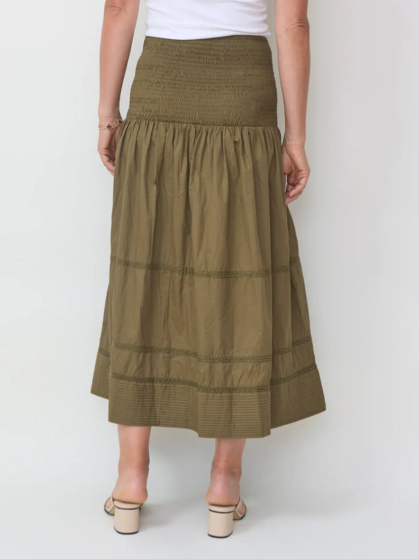 Maria Cher Hall Chris Midi Skirt Army