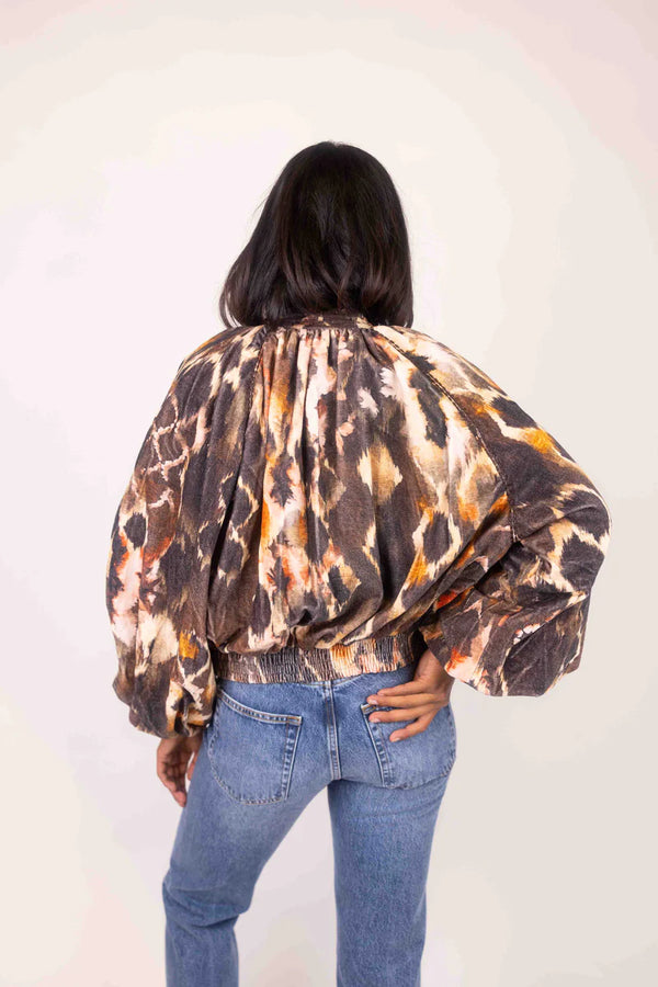Maria Cher Fleetwood Blake Bomber Brown