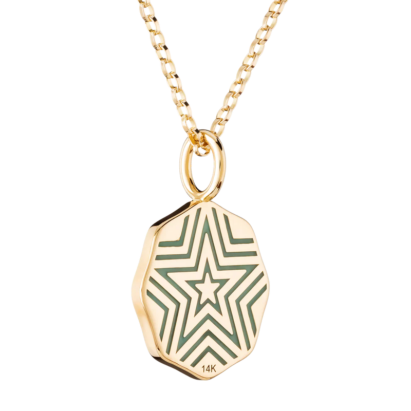 Marlo Laz Mini P8 Charm Birthstone Emerald